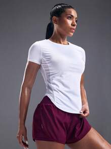 Powerista 宽腰海豚下摆运动短裤毛衣短裤