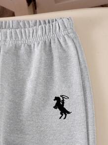 SHEIN Genkimix Kids 2pcs Girls Casual Set, Includes Solid Color Raglan Sleeve Sweatshirt And Knit Pants, Toddler Kids Sweat Set Kids Jogger Sets Boy 2 Piece Sets 2 Pcs Kids Sets Sweatshirt Set For Girl Fall Winter