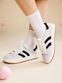 CUCCOO EASI Women's Fashionable Versatile Casual Daily Sports Shoes - Black - View 4