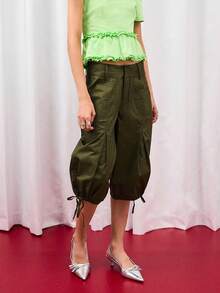 COUREZ 女裤 - 軍綠色 - 查看 2
