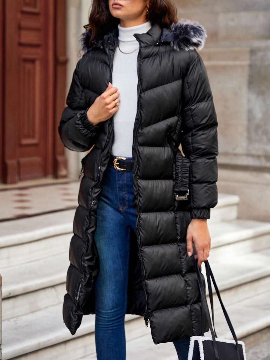 RueChic 毛茸邊連帽麵包服