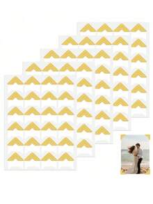 SHEIN 15 张 360 片照片角自粘贴纸，适用于 DIY 剪贴簿、相册、旅行日记、记忆簿或日记本，返校、学校用品 - 彩色 - 查看 11