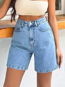 Short en coton 100% rigide, lavage moyen pour femmes
