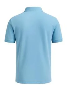 Hugo Boss 男士休闲百搭 Polo 领短袖 T 恤 - 493-開放-藍色 - 查看 5