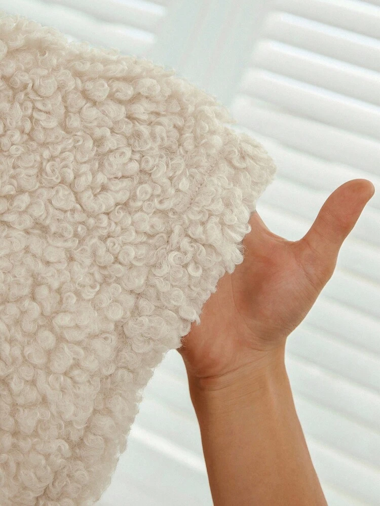 ターンロック デザイン ロングスリーブ ダブルポケット シェルパ テディジャケット、冬秋のお出かけ用