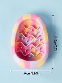 PETSIN 1 Bát đựng thức ăn chậm chống trượt bằng silicon đa năng cho thú cưng, nhiều màu sắc và thời trang, dành cho chó và mèo, thiết yếu cho việc cho ăn đa năng, thiết kế chống phồng để thúc đẩy việc ăn uống lành mạnh - Nhiều màu - Xem 6