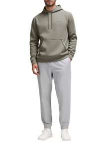 Hugo Boss Men's Drawstring Hooded Long Sleeve Casual Versatile Sweatshirt - 076 Open Grey - View 3