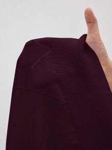 BizChic 2025秋冬新款勃艮第Polo领钻石针织毛衣上衣，优雅都市商务休闲办公装，适合约会、派对、郊游、机场、浪漫乡村音乐会、韩式、机场、婚礼嘉宾、生日、万圣节、圣诞节女士商务休闲上衣女士短袖上衣女士办公室上衣女士针织上衣 - 紫色 - 查看 7