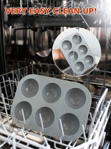 1pc Non-Stick Spherical Silicone Mold 7.65in Hemispherical Chocolate Mold Silicone Baking Mold For Ice Cubes, Chocolate, Pudding, Mousse, Jell