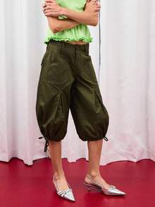 COUREZ 女裤 - 軍綠色 - 查看 4