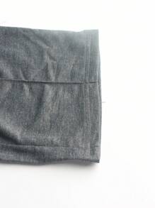 Manfinity Homme 男士撞色T恤&腰部抽繩衛褲 - 深灰色 - 查看 10