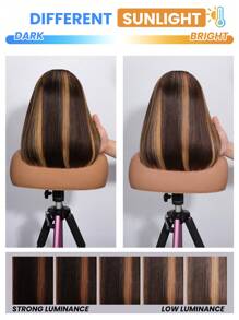 4/27 蜜金色渐变挑染 13x4 透明蕾丝前部鲍勃假发 100% 真人发质 180% 密度直发 预拔婴儿发 安装自然发际线 适合女性 - 上午 9 点发型 运动 度假 旅行 节日 舞会 户外 角色扮演 校园 学校 海滩 婚礼 露营 假日装扮 夏季装扮 度假氛围 魅力 优雅休闲 Y2k 时尚风格 SS25 透气帽 加热可调节肩带 - S4/27 - 查看 7