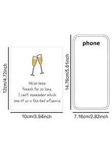 4Pcs/8Pcs/12Pcs/ Funny Birthday Wine Bottle Label For Him Elder, Rude Birthday Wine Stickers For Dad And Grandpa, Wine Bottle Stickers For Party Decoration - Multicolor - View 2