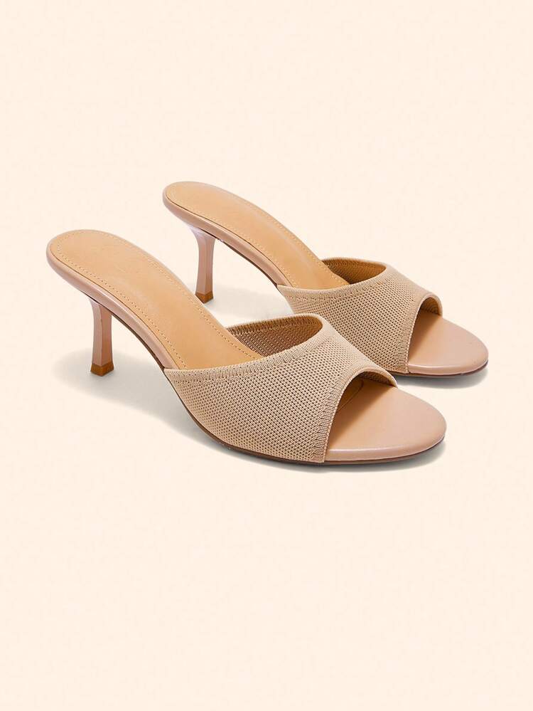 CUCCOO BASICS Casual Fashionable Stiletto Versatile Daily Open Toe Women High Heel Sandals For Christmas Spring Shoes