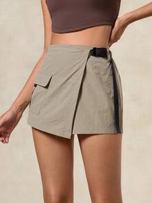 OutZeal Women Outdoot Skort Hiking Camping Travel Water-Resistant Built-In Shorts Feature Adjustable Belt