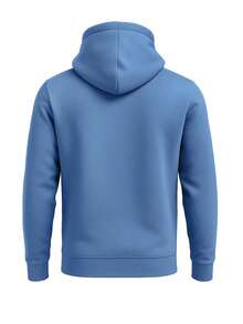 Champion Men Letter Printed Long Sleeve Drawstring Hooded Casual Sweatshirt - Blue - View 5