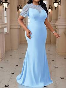 Fleurora Mùa xuân và mùa hè giản dị thanh lịch Boho màu xanh nước biển dệt kim cổ tròn loe cỡ lớn phối hợp trang phục đi nghỉ trang phục bãi biển cho phụ nữ trang phục đi biển cho phụ nữ kỳ nghỉ bãi biển váy đi biển váy dự tiệc cưới cho phụ nữ công sở thường ngày váy dạ hội cho phụ nữ váy ren tay áo cho khách dự tiệc cưới trang phục nhà thờ váy phụ nữ cho đám cưới sự kiện trang phục sinh nhật trang phục lễ hội cho phụ nữ, váy dự tiệc - Màu xanh lam - Xem 5