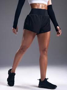 Powerista 宽腰海豚下摆运动短裤弹力短裤毛衣短裤