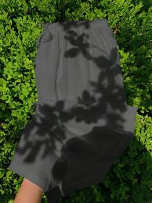 Comfortcana 大码女式深灰色休闲裤 - 深灰色 - 查看 5