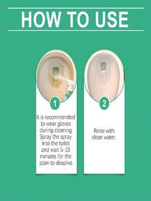 1pc Bathroom Cleaning Agent, Toilet & Bathroom Cleaner, Tile, Cement, Floor Stain Remover, Random Old Or New Version Toilet Cleaning Spray - Multicolor - View 7