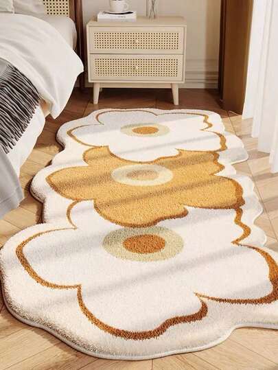 SHEIN 1 块高端地毯，现代简约风格，多巴胺诱导奢华舒适地毯，适用于客厅、卧室、厨房和浴室，时尚家居装饰，柔软亲肤，送礼或自用必备