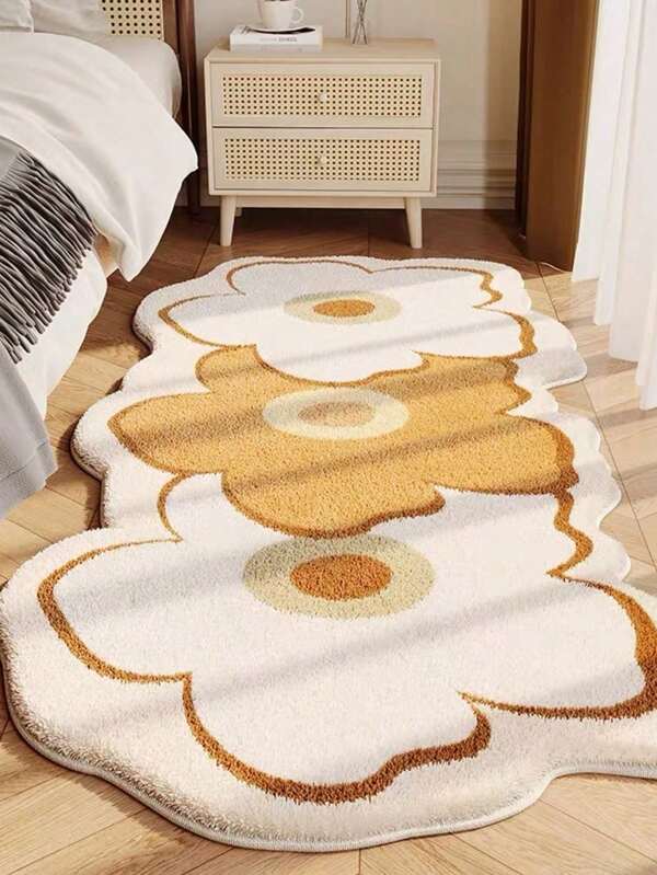 SHEIN 1pc High-End Rug, Modern Minimalist Ins-Style, Dopamine Inducing Luxurious And Comfortable Rug For Living Room, Bedroom, Kitchen And Bathroom, Fashionable Home Decor, Soft And Skin-Friendly, Essential For Gift Or Self-Use