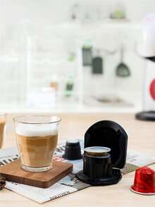 1-Pack Coffee Capsule Adapter Converter For Genio S/Piccolo XS Coffee Machine Espresso Accessories Black - Black - View 2