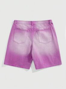 ROMWE MEN Street Life 男士彩色钻石宽松牛仔短裤