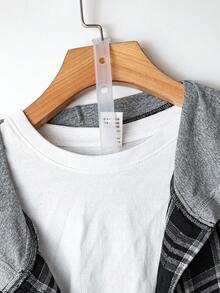 Linhara Plus Size Women's Casual Retro Hooded Plaid Contrast Color Shacket, Versatile Minimalist, Comfortable, Early Autumn Outerwear Fall Winter Cloth For Women