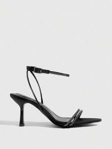 CUCCOO SZL Women's Fashionable Black Sexy High Heel Sandals - Black - View 8