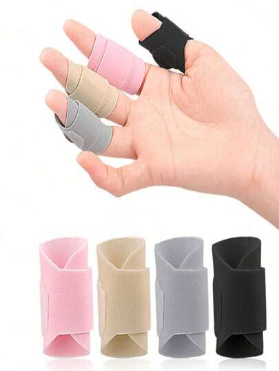 5/10pcs Adjustable Finger Splint Adjustable Finger Brace Breathable Elastic Finger Tape, Compression Pression Protector For Triggger Finger,Compression Aid For Sports