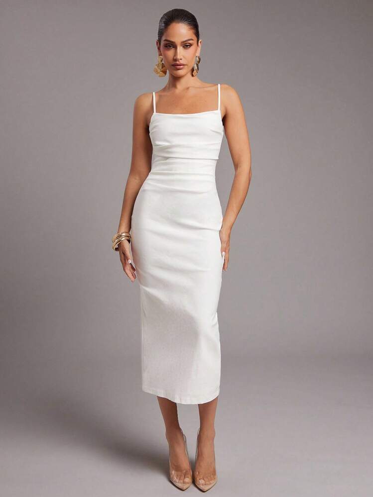 white ruffle dress mini Kiara Short White Ruffled Graduation Party Dress White / XSmall