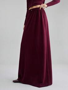 Ontre 2025 秋冬新品，百搭复古优雅商务休闲西部波西米亚风格服饰，基本款纳什维尔服装，适合复活节、圣诞节，女士纯色系带背心，都市通勤、商务休闲、婚礼宾客优雅秋冬针织裙，女士长裙