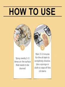 1pc 120ml Multi-Purpose Foaming Cleaning Agent, Kitchen Degreaser Cleaner, Suitable For Stove, Oven, Sink, Wall, And Countertop Oil Stains And Grime