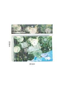 SHEIN 72pcs Vintage Style Cut-Out Stickers Book, "Light Dream" Series, Hand Account Decorative DIY Stickers Notebook,School Supplies,Back To School - Multicolor - View 10