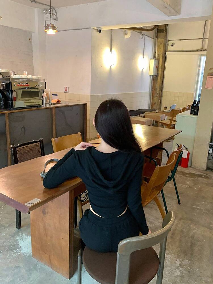 Women's Solid Color Hooded Casual Elegant Long Sleeve T-Shirt And Wide Leg Pants 2 Pieces Set, Spring/Autumn Tracksuits Women Set Lounge Sets For Women