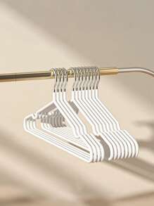 10pcs Stainless Steel Non-Slip Hanger - White - View 7