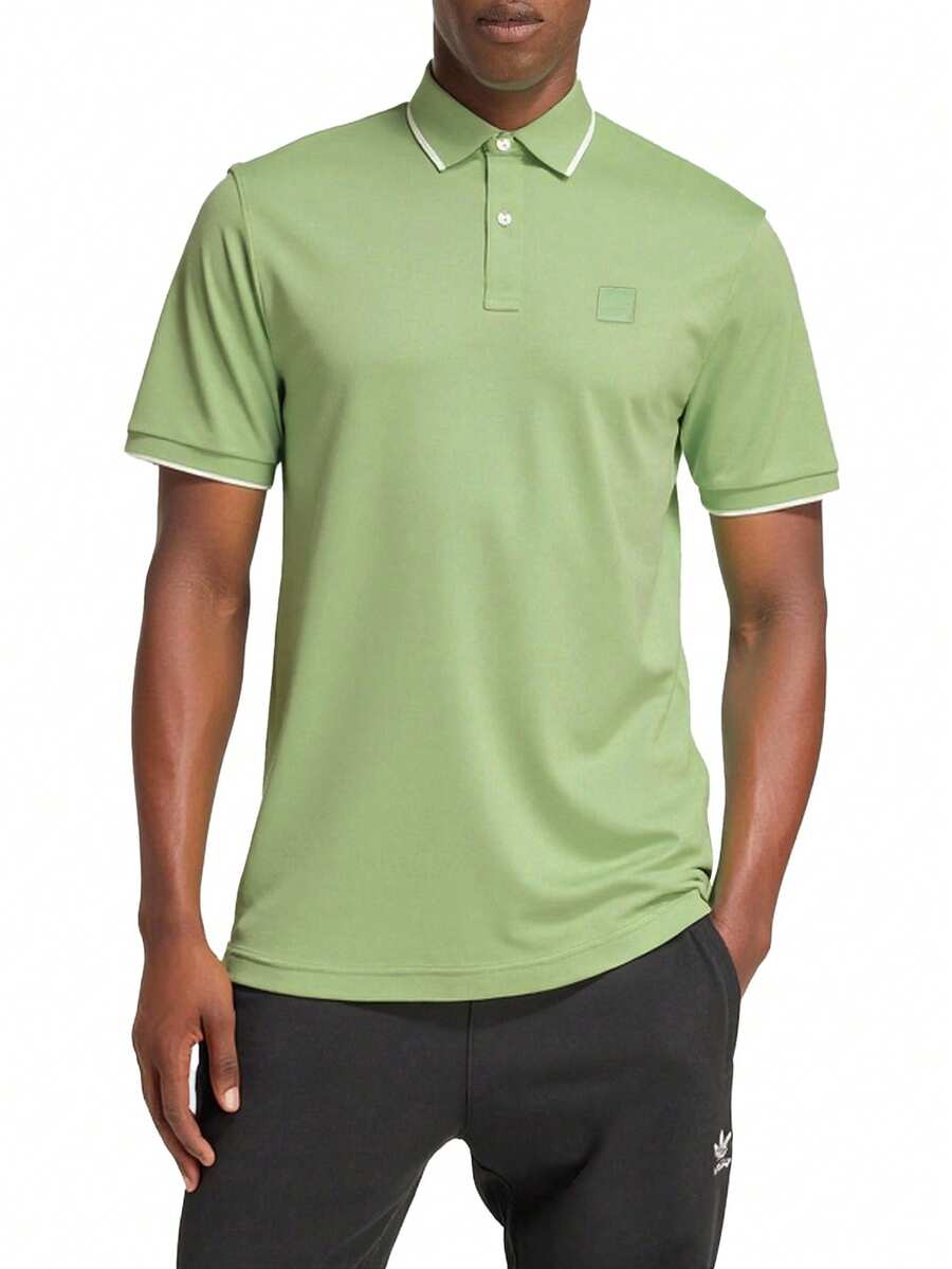 Hugo Boss 男士休闲短袖 Polo 衫，夏季 - 372 開放綠地 - 查看 1