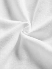 SHEIN Leap Crew ModeFlare Wear Pentagram Pattern Tween Girls Casual Hooded Thick Sweatshirt, Suitable For Autumn & Winter, Back Of Clothes - White - View 3