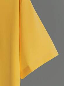 Manfinity Homme Men Patch Detail Shirt Without Tee - Yellow - View 3