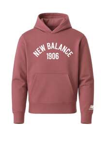 New Balance Essentials Varsity Fleece Hoodie - WASHED BURGUNDY (615) - Pink - View 1