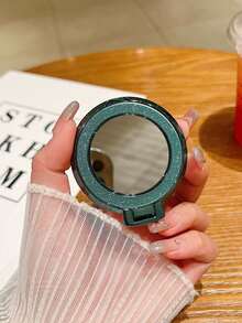 SHEIN 1 pièce Support magnétique pour téléphone portable, autocollant magnétique pour téléphone portable, support tout-en-un, miroir, papillon pailleté