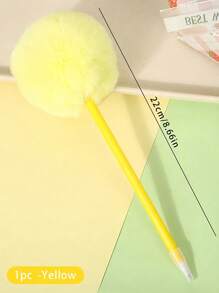 1 件/4 件，塑料毛球笔卡通可爱学生手账笔少女心学校婚礼礼物笔，适合，返校，学校用品，卡哇伊文具，学校颜色，文具，书写笔返校 - 彩色 - 查看 16