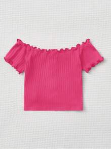 SHEIN 少女休闲返校/度假可爱T恤