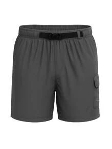 Nike Quần bơi thể thao ngoài trời rộng rãi cho bé trai tuổi teen - Xám - Xem 4