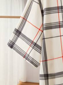 EASEVO Plus Size Men's Plaid Pattern Polo Shirt, Suitable For Summer - Khaki - View 4