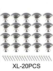 20 个装金色简约单孔橱柜抽屉拉手，圆形家具旋钮，适用于橱柜和衣柜门抽屉把手，极具吸引力的橱柜旋钮拉手简约把手，不锈钢厨柜复古把手，橱柜浴室现代门把手，厨房创意抽屉家具五金 - 彩色 - 查看 24