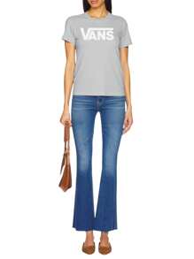 Vans Flying V 圆领 T 恤 FLYING V EVENING HAZE - 淺灰色 - 查看 3