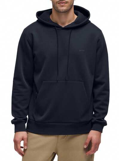 Hugo Boss Men's Drawstring Pocket Hooded Casual Sweatshirt