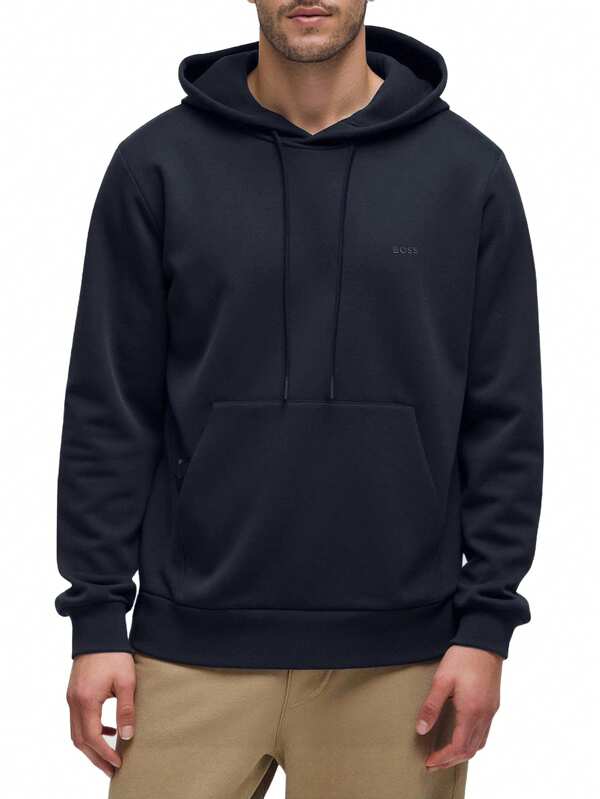 Hugo Boss Men's Drawstring Pocket Hooded Casual Sweatshirt